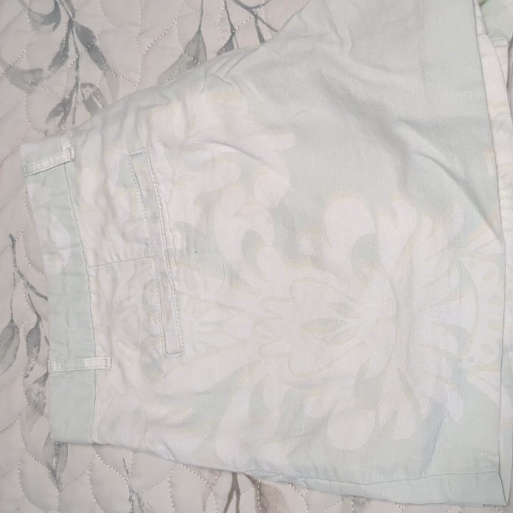 Light green white Chino shorts
